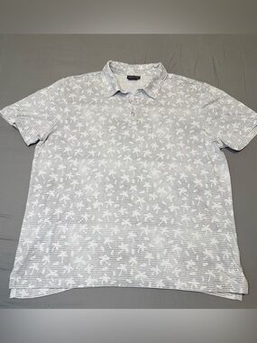 Men’s polo Tee Time large Palm tree print